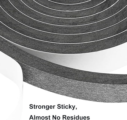 2 Rolls Weather Stripping Door Seal, 3/4'' W x 3/8'' T Foam Tape Close Cell - Image 3