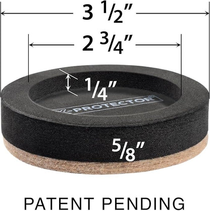 Felt Furniture Sliders for Hardwood Floors X-PROTECTOR 16 PCS 3 ½” - Image 4