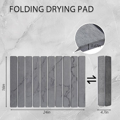 Stone Drying Mat for Kitchen Counter 24"×16", Large Dish Drying Mat - Image 6