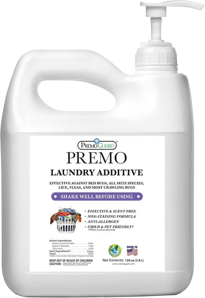 Premo Guard Bed Bug, Mite & Lice Laundry Detergent Additive 128 oz – Child & by PremoGuard