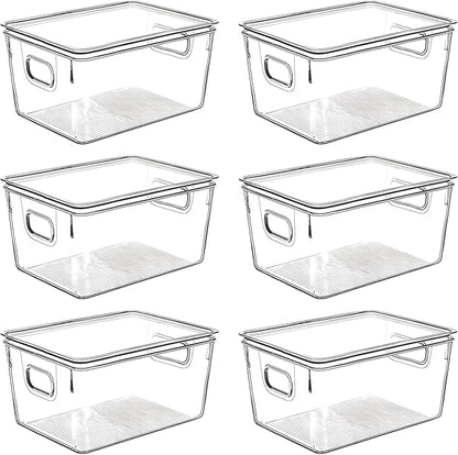 Clear Plastic Storage Bins by CONTROLKITCHEN