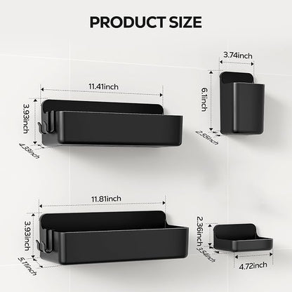 Nieifi Adhesive Wall Shelf, Shower Shelves, Shower Organizer - Image 2