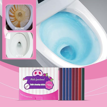 Multi-Functional Toilet Cleaning Sticks, 5 Colors, Long-Lasting Tank Cleaner - Image 2