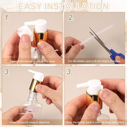 uxcell 4 Pcs Soap Dispenser Pump Heads, Hand Soap Dispensers Top Pumps - Image 5