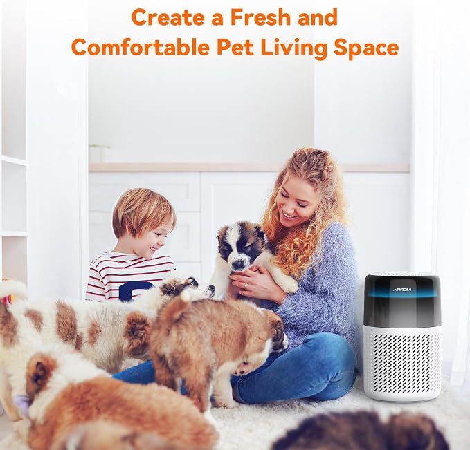 AIRROMI Air Purifier for Bedroom Home, HEPA Filter, Covers Upto 549 Ft² - Image 3