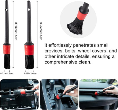 ITTAHO 4 Pack Car Wash Brush Wheel Cleaning Woolies Brush Detailing Brush and - Image 5