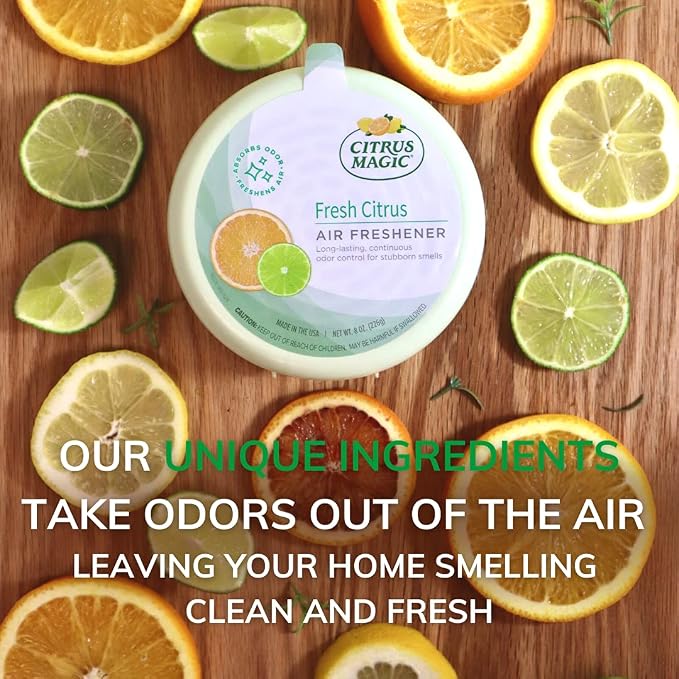 Citrus Magic Odor Absorbing Solid Air Freshener Fresh Citrus - Image 6