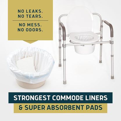 Lunderg Commode Liners with Absorbent Pads - Image 8
