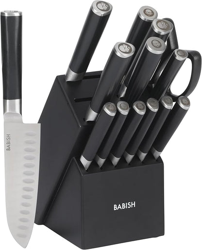Babish High-Carbon 1.4116 German Steel 15 Piece Full Tang Forged Cutlery by Babish