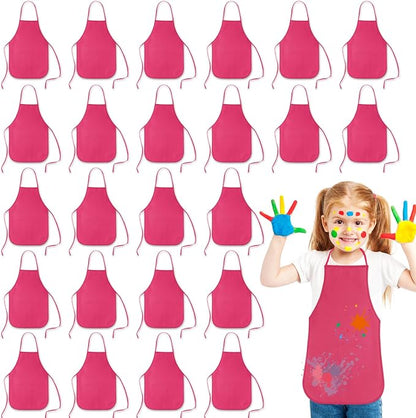 KUUQA 16/24/30/36/40Pcs Kids Apron Painting Aprons by KUUQA