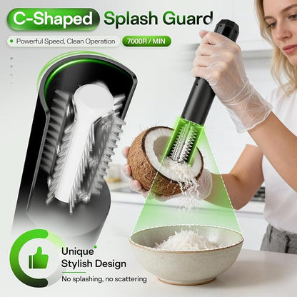 2026 New Electric Coconut Grater, 125W USB Rechargeable Handheld Coconut - Image 3