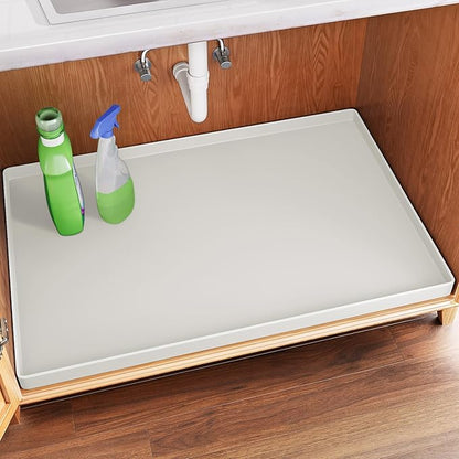 FLATO Waterproof Under Sink Mat 25" x 22" Shelf Liner by Unknown