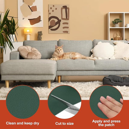PATIKIL Leather Patches Tape for Furniture, 6.3 x 61 Inch Self Adhesive Vinyl - Image 3