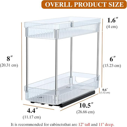 DABIGE 2 Pack Pull Out Spice Rack Organizer - Image 4