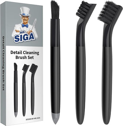 MR.SIGA Grout Cleaner Brush Set, Detail Cleaning Brush Set by MRSIGA