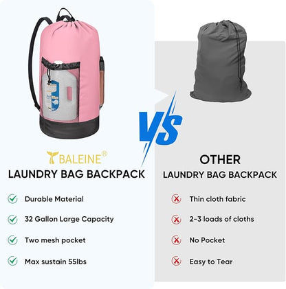 BALEINE 120L Laundry Bag Backpack, 900D Oxford Fabric Large Travel Laundry Bags - Image 5