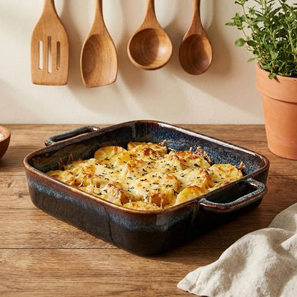 7" x 7" Porcelain Square Casserole Dishes, 2 pieces Baking Dish - Image 7