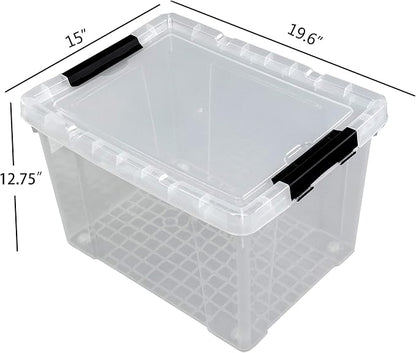 Ggbin 4 Packs 50 Quart Plastic Container Bin - Image 3