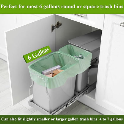 C Crystal Lemon 50 Count Biodegradable Kitchen Food Waste Bags - Image 6