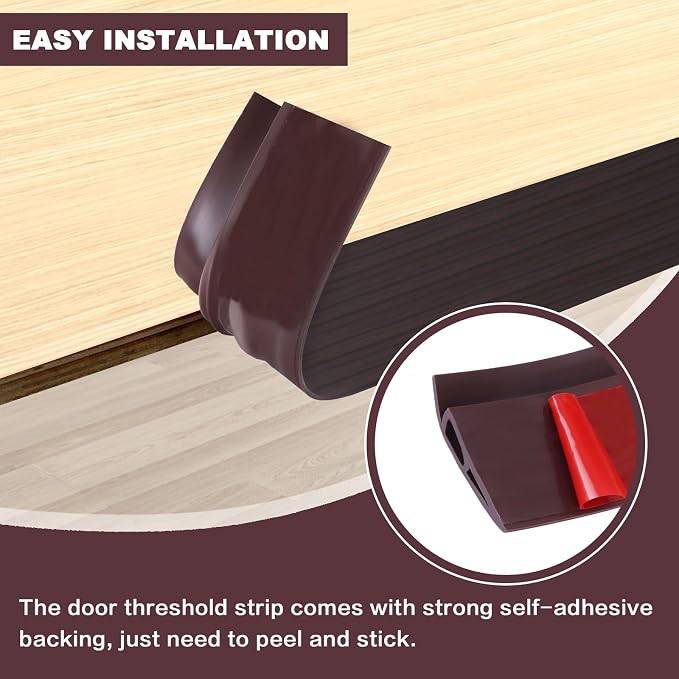 Vinyl Door Threshold Flooring Transition Strip Self Adhesive Carpet Edging Strip - Image 3