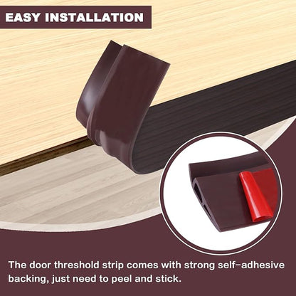 Vinyl Door Threshold Flooring Transition Strip Self Adhesive Carpet Edging Strip - Image 3