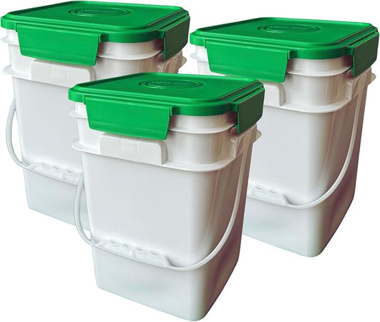 House Naturals 4 Gallon Square Food Grade Bucket Pail by House+Naturals