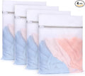 Muchfun 4Pcs Durable Fine Mesh Laundry Bags for Delicates 16 x 20 Inches (4, Large)