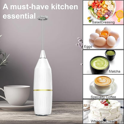 2 Pack Easy Clean Milk Frother Wand | Detachable Whisk, Superior Frothing | - Image 6