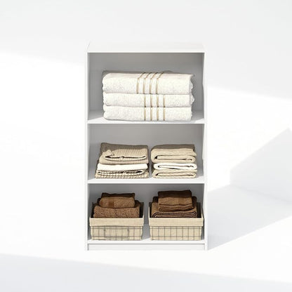Furinno Reed Closet Organizers and Storage, 3-Tier Closet Organizer, Open Shelf - Image 6