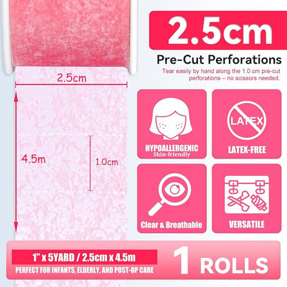 FRESINIDER Silicone Tape 1" x 5 Yard Pink 1 Roll - Image 2