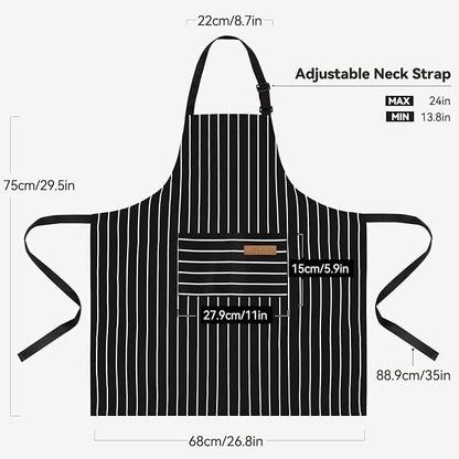NLUS 2 Pack Cooking Aprons for Women - Image 3
