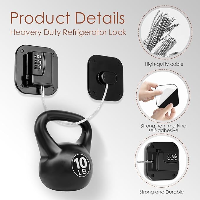 Refrigerator Lock, Combination Lock - Image 3