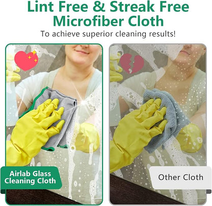 Glass Polishing Cloth Streak Free Miracle Cleaning Cloth Lint Free Microfiber - Image 5