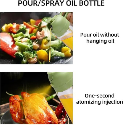 Aovdy Oil Sprayer for Cooking 16oz, 2 in 1 Olive Oil Dispenser and Oil Sprayer - Image 5