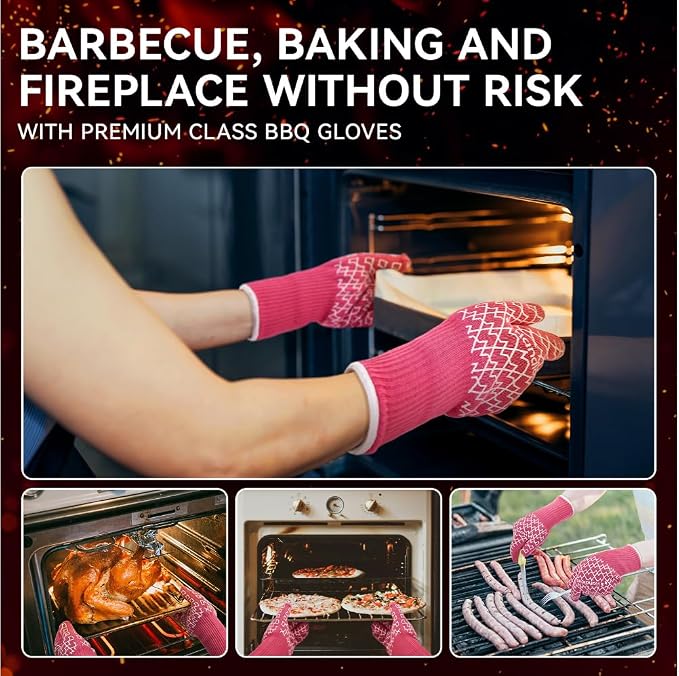 HandLove Aramid Heat Resistant BBQ Gloves – Grilling & Oven Gloves - Image 5