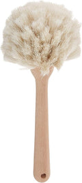 Fox Run Kitchen Brush, Natural Horsehair Fiber Dish and Glass Brush, 10"