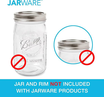 Jarware Stainless Steel Oil Cruet Lid, Wide Mouth Mason Jar Pour Spout Lid - Image 8