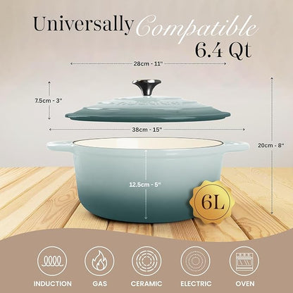 Nuovva Enamelled Cast Iron Dutch Oven Pot - Image 2