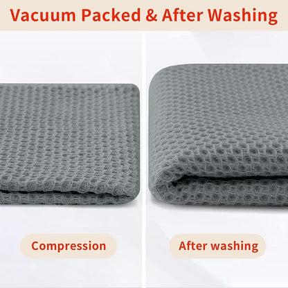 Homaxy 100% Cotton Waffle Weave Kitchen Dish Cloths, Ultra Soft Absorbent Quick - Image 8