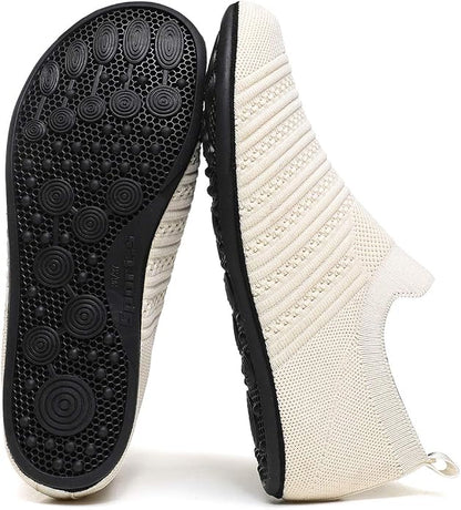 QZKDM Lightweight Slip on Grip Indoor House Slippers Barefoot Non Slip Home - Image 6