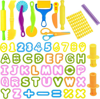 Playdough Tools Set, Creative Play Dough Accessories by AWNOGKUEToys
