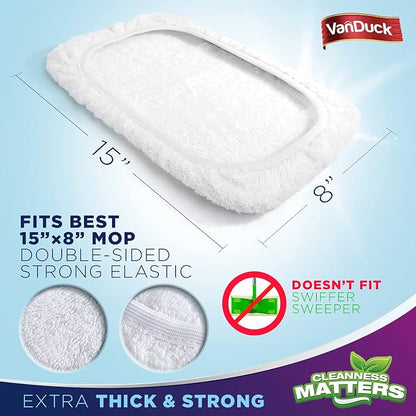 VanDuck 100% Cotton Terry Mop Pad 15x8 inch - Image 2