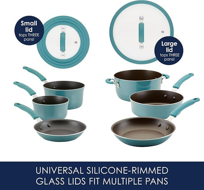 Rachael Ray Cook + Create Nonstick Cookware/Pots and Pan Set, 10 Piece - Image 6