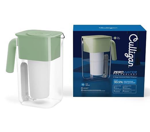 Culligan with ZeroWater Technology 10-Cup Water Filter Pitcher – Includes - Image 2