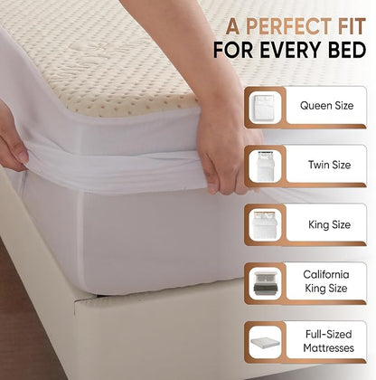Luxury Waterproof Organic Mattress Protector Calif King - Image 5