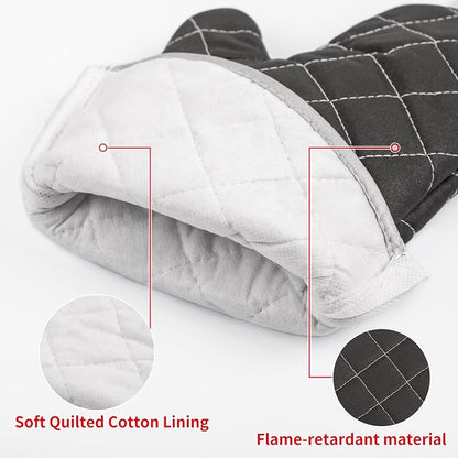 Oven Mitts Flame Retardant Mitts Heat Resistant to 425 °F 15 Inch Kitchen Mitt - Image 3