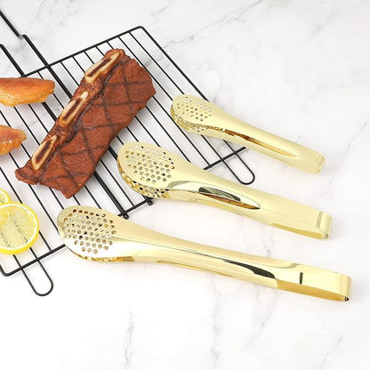 MSY BIGSUNNY Chef Kitchen Tongs Stainless Steel Food Serving Tongs Set of 3 - Image 6