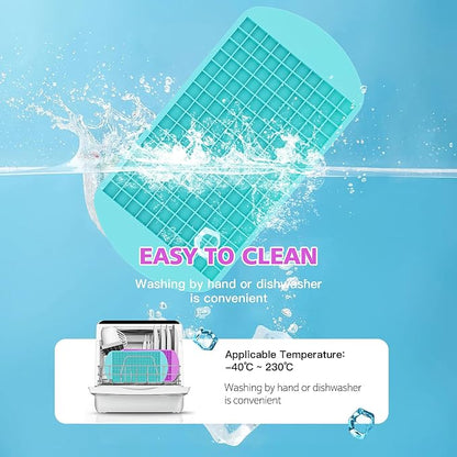 Silicone Ice Cube Tray, 160 Mini Crushed Ice Cube Molds Easy Release Small Ice - Image 3