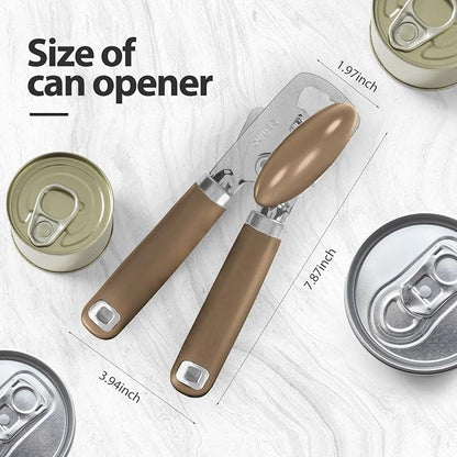 Safring Can Opener Manual, Heavy Duty Stainless Steel Smooth Edge Can Opener - Image 2