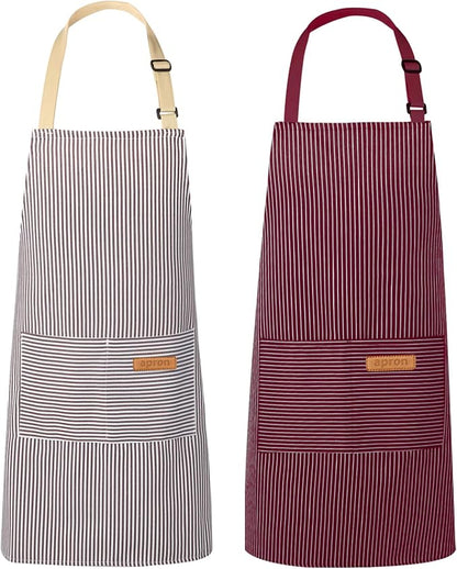 VALOME 2 Pack Kitchen Aprons, Apron by VALOME